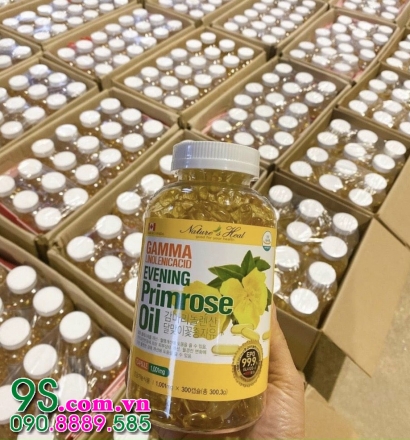 Viên Uống Tinh Dầu Hoa Anh Thảo Hàn Quốc Cân Bằng Nội Tiết Tố Nữ 300 Viên - Evening Primrose Oil Giúp Uống Đẹp Da